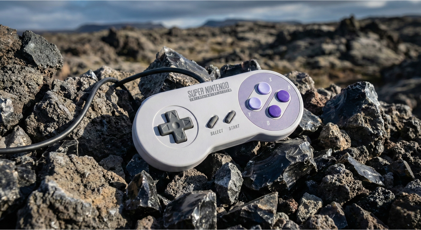 Super Nintendo Controller Wall Print